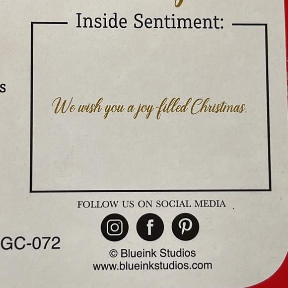 NEVER OPENED BOXED CARDS - 15 CARDS/RED ENVELOPES WITH GOLD FOIL LINING - 5"X7" - Picture 4 of 7